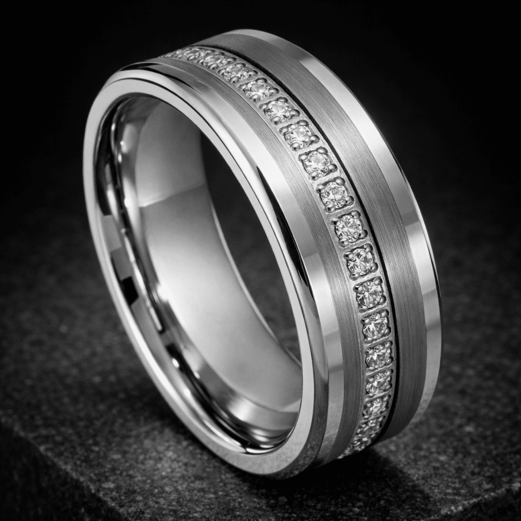 Aegis Diamond Tungsten Band 8mm